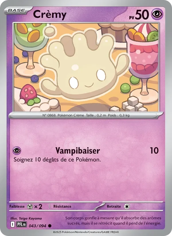 Carte Pokémon Crèmy 043/094 — Flammes Fantasmagoriques