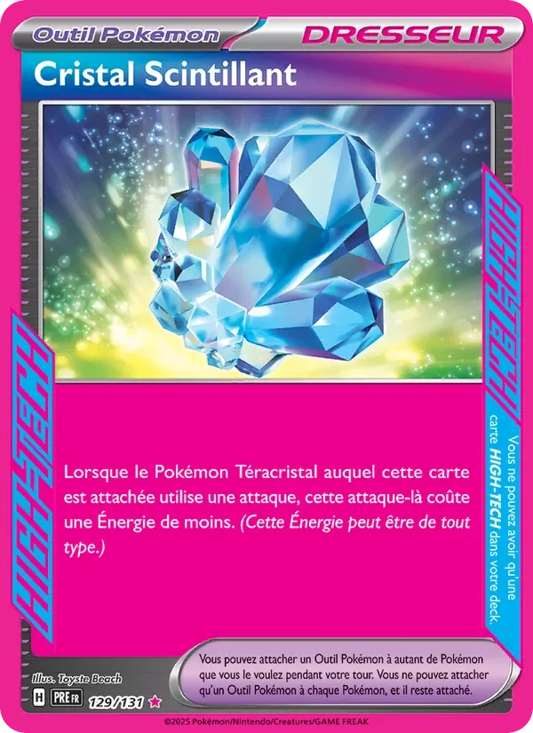 Carte Pokémon Cristal Scintillant 129/131 — Évolutions Prismatiques