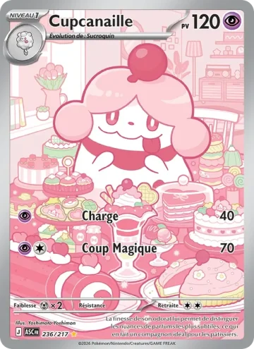 Carte Pokémon Cupcanaille 236/217, extension Héros Transcendants