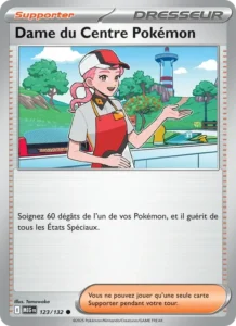 Carte Pokémon Dame du Centre Pokémon 123/132 — Méga-Évolution