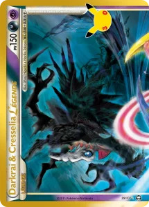 Carte Pokémon Darkrai & Cresselia LÉGENDE 99/102 du set 30e Anniversaire
