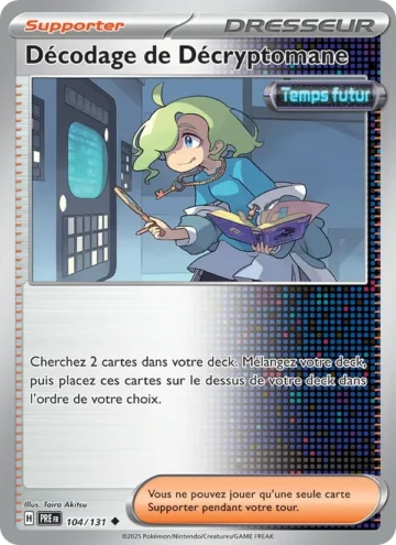 Carte Pokémon Décodage de Décryptomane 104/131, extension Évolutions Prismatiques