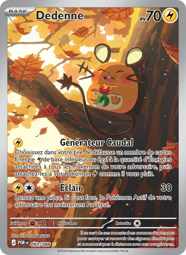 Carte Pokémon Dedenne 093/124 — Équilibre Parfait