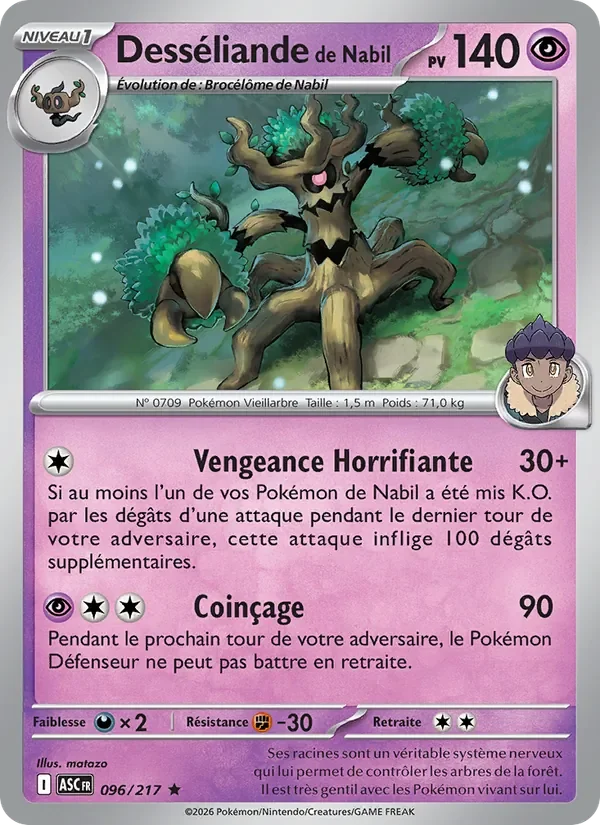Carte Pokémon Desséliande de Nabil 096/295 — Héros Transcendants