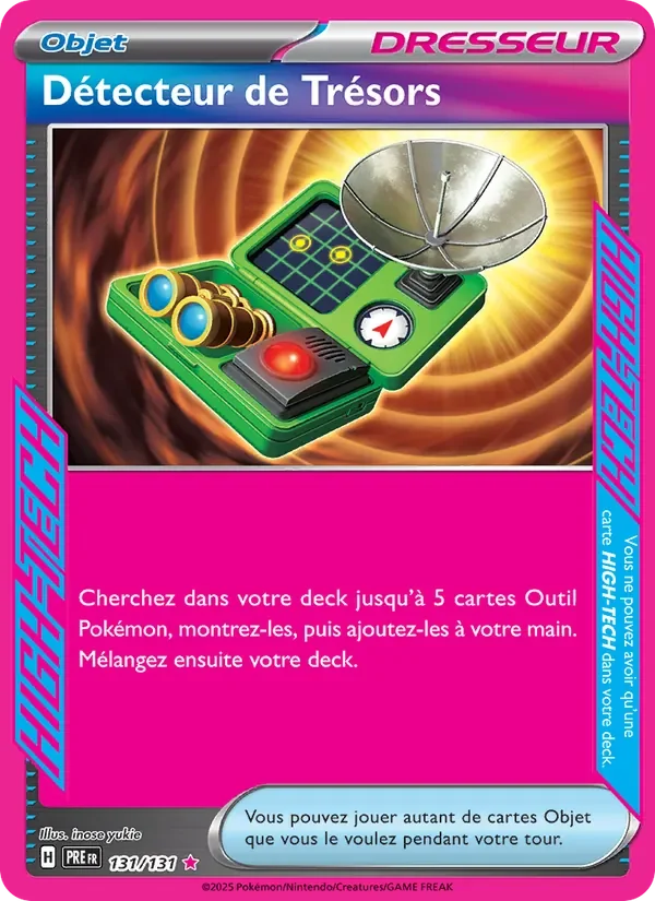 Carte Pokémon Détecteur de Trésors 131/131 — Évolutions Prismatiques