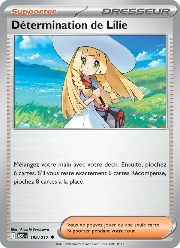 Carte Pokémon Détermination de Lilie 192/295 — Héros Transcendants