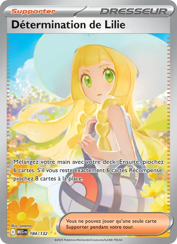 Carte Pokémon Détermination de Lilie 184/132 — Méga-Évolution