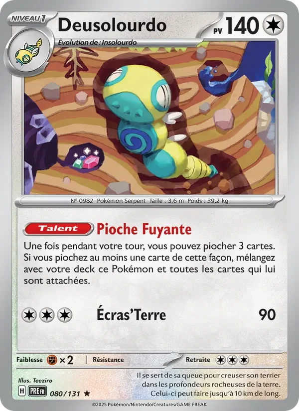 Carte Pokémon Deusolourdo 080/131 — Évolutions Prismatiques