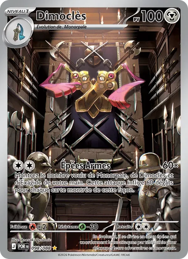 Carte Pokémon Dimoclès 098/124 — Équilibre Parfait