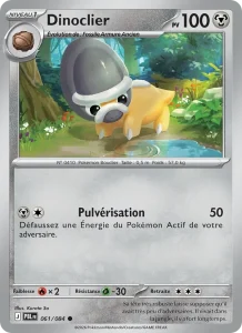 Carte Pokémon Dinoclier 061/120 — Nuit Noire