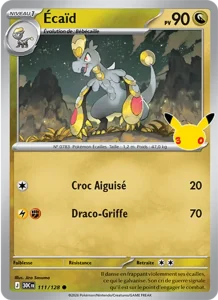 Carte Pokémon Écaïd 111/128 du set 30e Anniversaire
