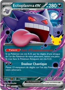 Carte Pokémon Ectoplasma-ex 090/128 du set 30e Anniversaire