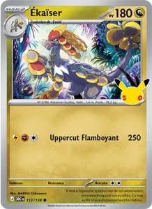 Carte Pokémon Ékaïser 112/128 du set 30e Anniversaire