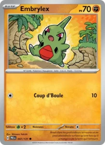 Carte Pokémon Embrylex 047/131 — Évolutions Prismatiques