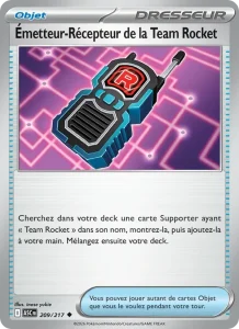 Carte Pokémon Émetteur-Récepteur de la Team Rocket 209/295 — Héros Transcendants