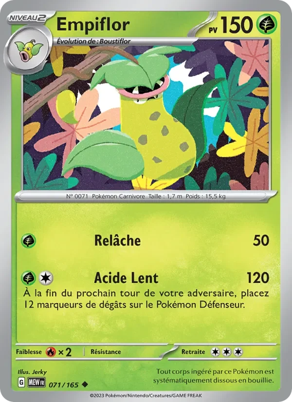 Carte Pokémon Empiflor 071/165 — 151