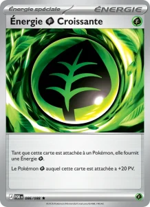 Carte Pokémon Énergie Grass Croissante 086/124 — Équilibre Parfait