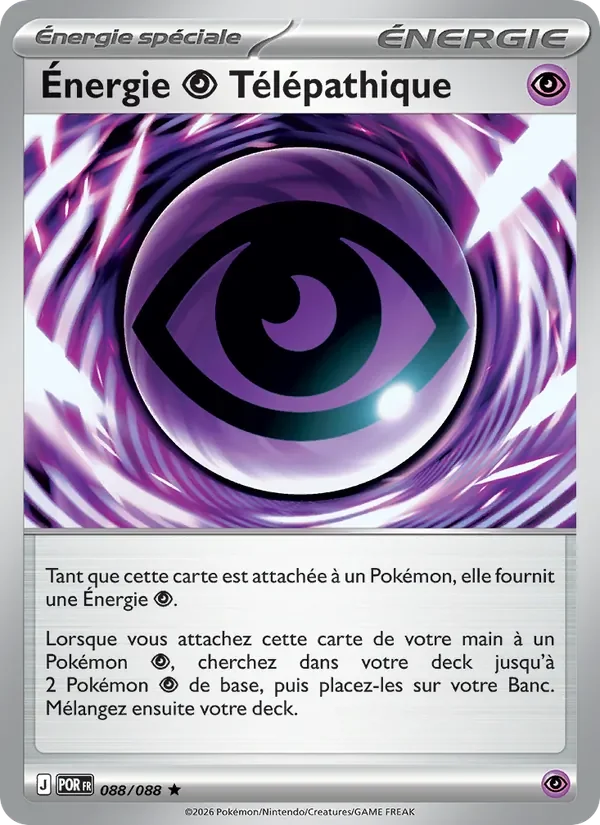 Carte Pokémon Énergie Psychic Télépathique 088/124 — Équilibre Parfait