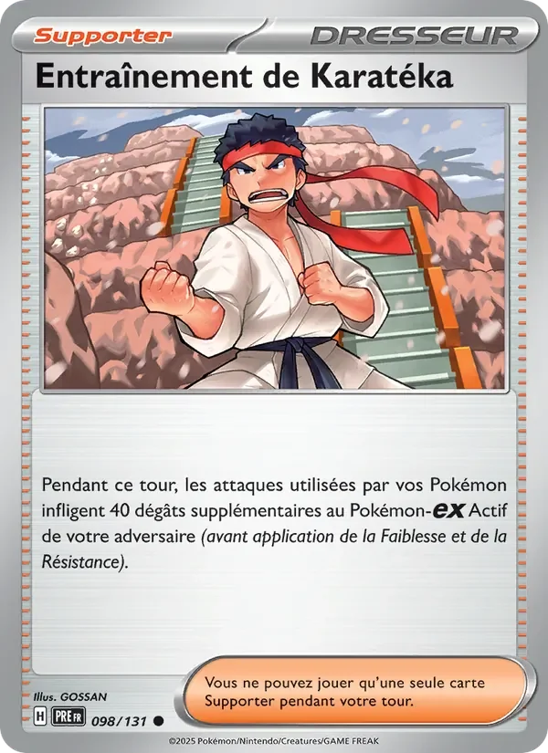 Carte Pokémon Entraînement de Karatéka 098/131 — Évolutions Prismatiques