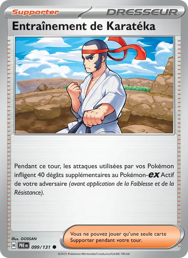 Carte Pokémon Entraînement de Karatéka 099/131 — Évolutions Prismatiques