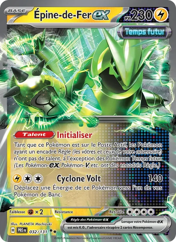 Carte Pokémon Épine-de-Fer-ex 032/131 — Évolutions Prismatiques