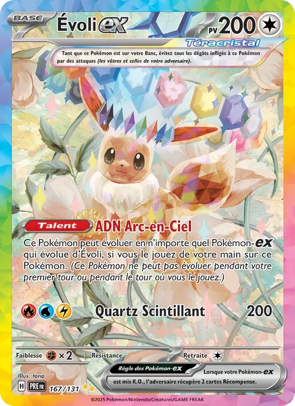 Carte Pokémon Évoli-ex 167/131 — Évolutions Prismatiques