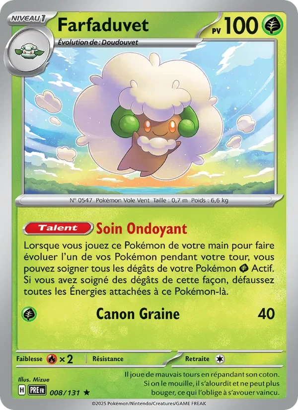 Carte Pokémon Farfaduvet 008/131 — Évolutions Prismatiques
