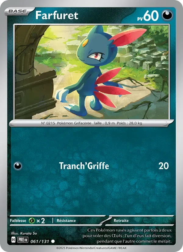 Carte Pokémon Farfuret 061/131 — Évolutions Prismatiques