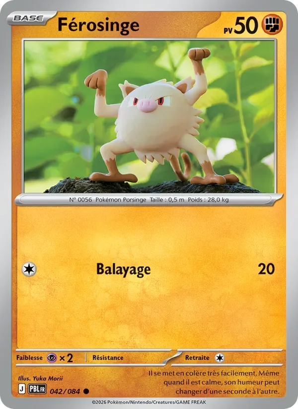 Carte Pokémon Férosinge 042/120 — Nuit Noire