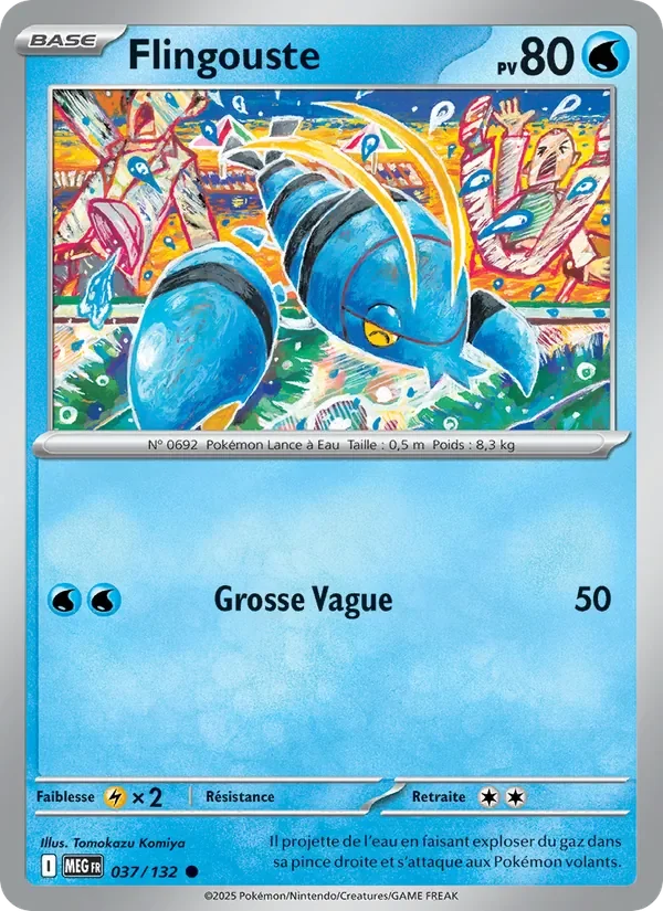 Carte Pokémon Flingouste 037/132 — Méga-Évolution