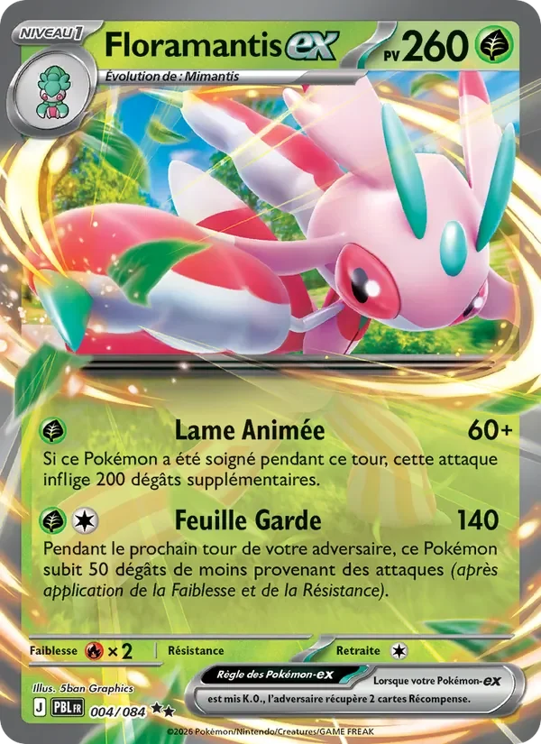 Carte Pokémon Floramantis-ex 004/120 — Nuit Noire