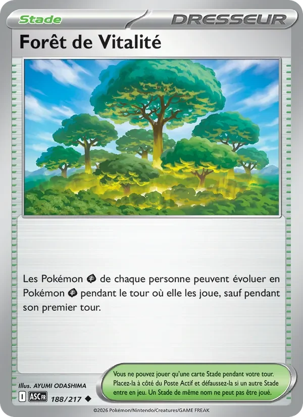 Carte Pokémon Forêt de Vitalité 188/295 — Héros Transcendants