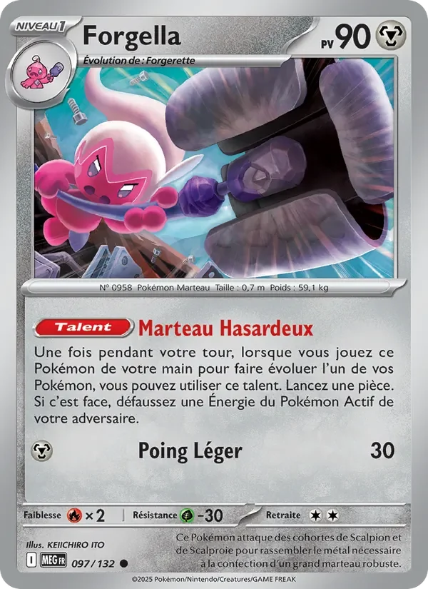 Carte Pokémon Forgella 097/132 — Méga-Évolution