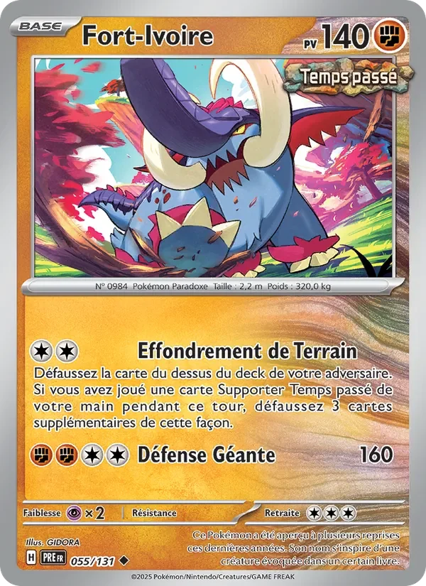 Carte Pokémon Fort-Ivoire 055/131 — Évolutions Prismatiques