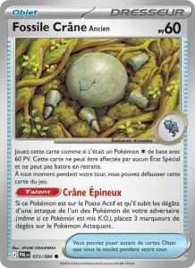 Carte Pokémon Fossile Crâne Ancien 073/120 — Nuit Noire