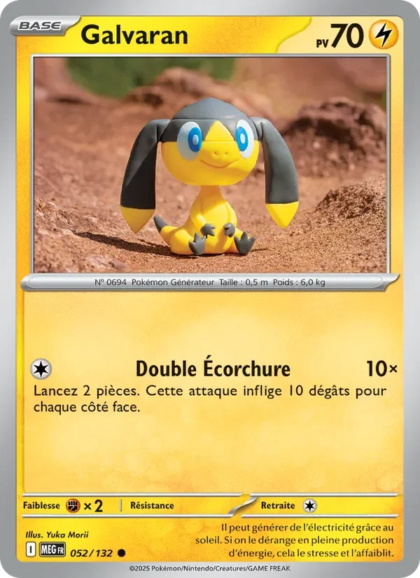 Carte Pokémon Galvaran 052/132 — Méga-Évolution