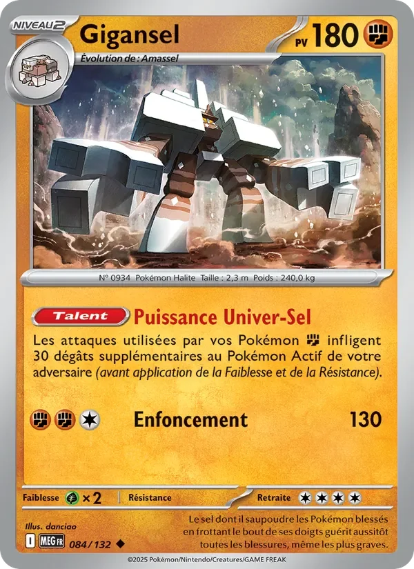 Carte Pokémon Gigansel 084/132 — Méga-Évolution