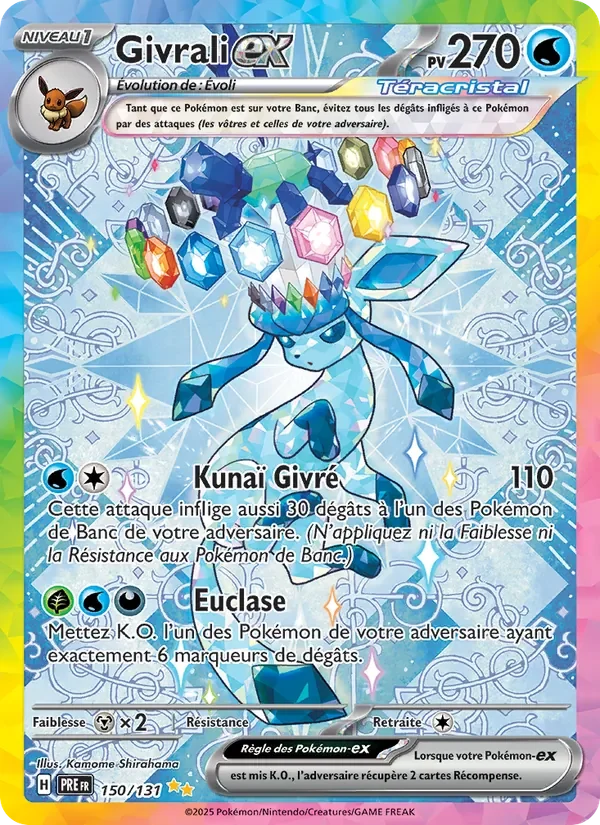 Carte Pokémon Givrali-ex 150/131 — Évolutions Prismatiques