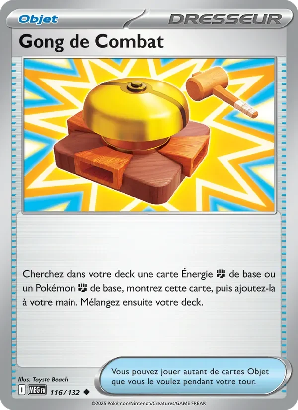 Carte Pokémon Gong de Combat 116/132 — Méga-Évolution