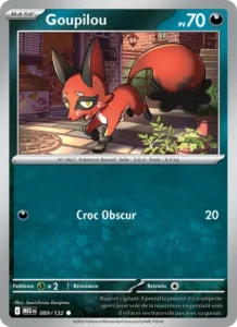 Carte Pokémon Goupilou 089/132 — Méga-Évolution