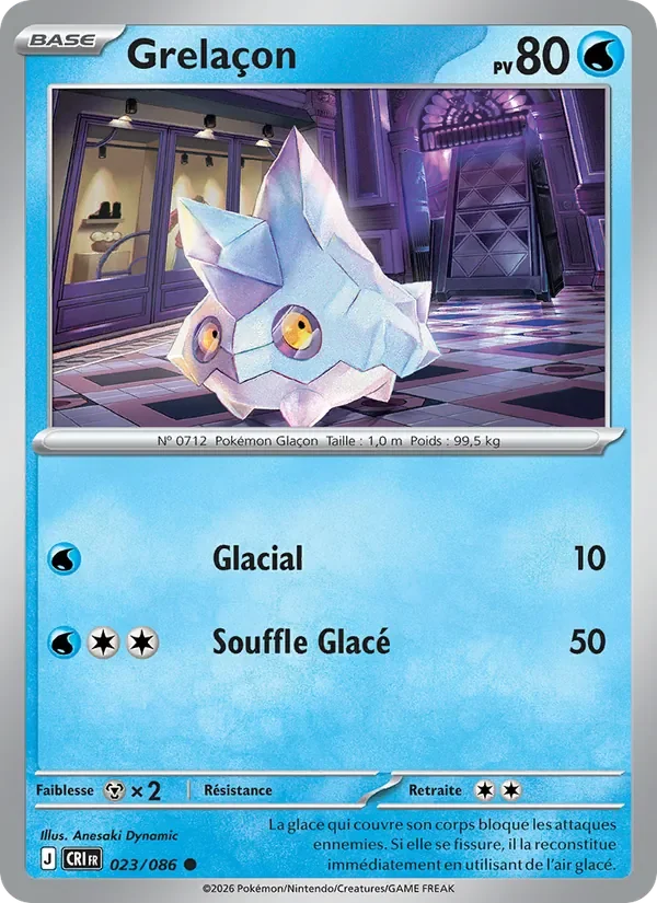 Carte Pokémon Grelaçon 023/122 — Chaos Ascendant