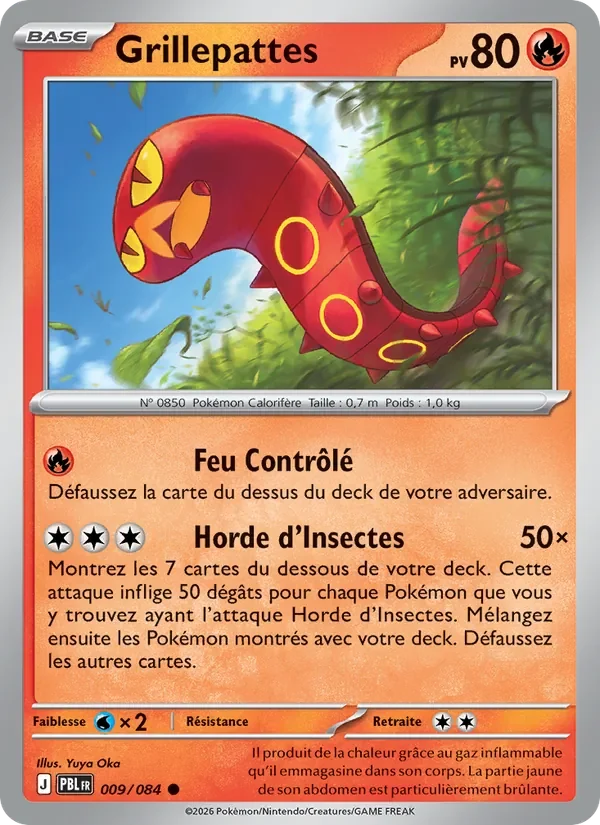Carte Pokémon Grillepattes 009/120 — Nuit Noire