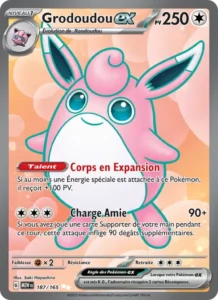 Carte Pokémon Grodoudou-ex 187/165 — 151