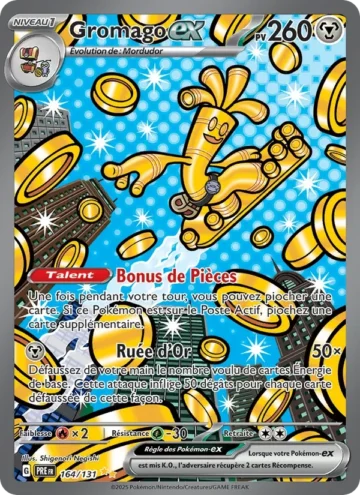 Carte Pokémon Gromago-ex 164/131, extension Évolutions Prismatiques
