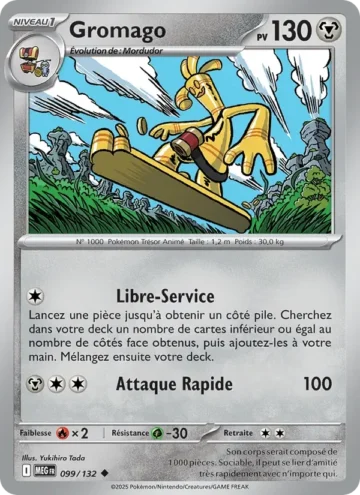 Carte Pokémon Gromago 099/132, extension Méga-Évolution
