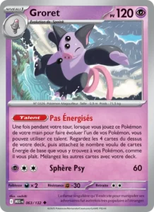 Carte Pokémon Groret 063/132 — Méga-Évolution