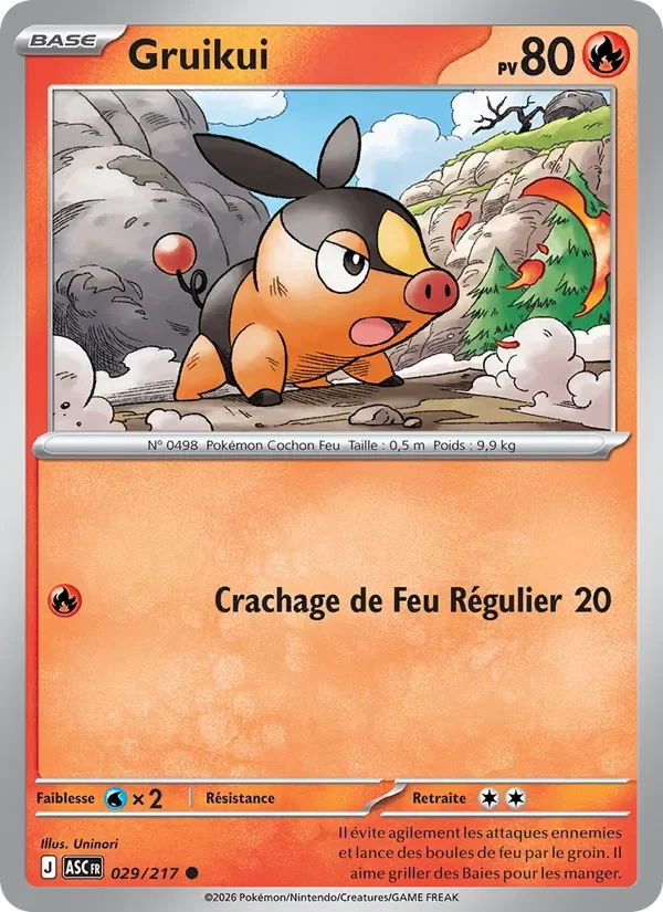 Carte Pokémon Gruikui 029/295 — Héros Transcendants