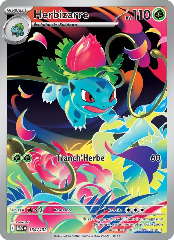 Carte Pokémon Herbizarre 134/132 — Méga-Évolution