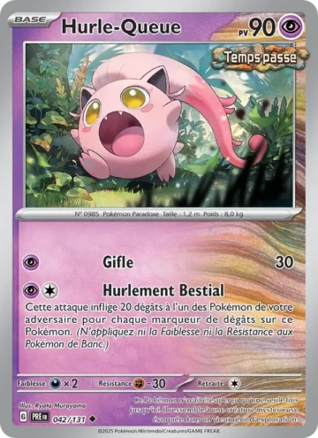 Carte Pokémon Hurle-Queue 042/131, extension Évolutions Prismatiques