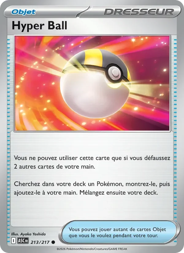 Carte Pokémon Hyper Ball 213/295 — Héros Transcendants